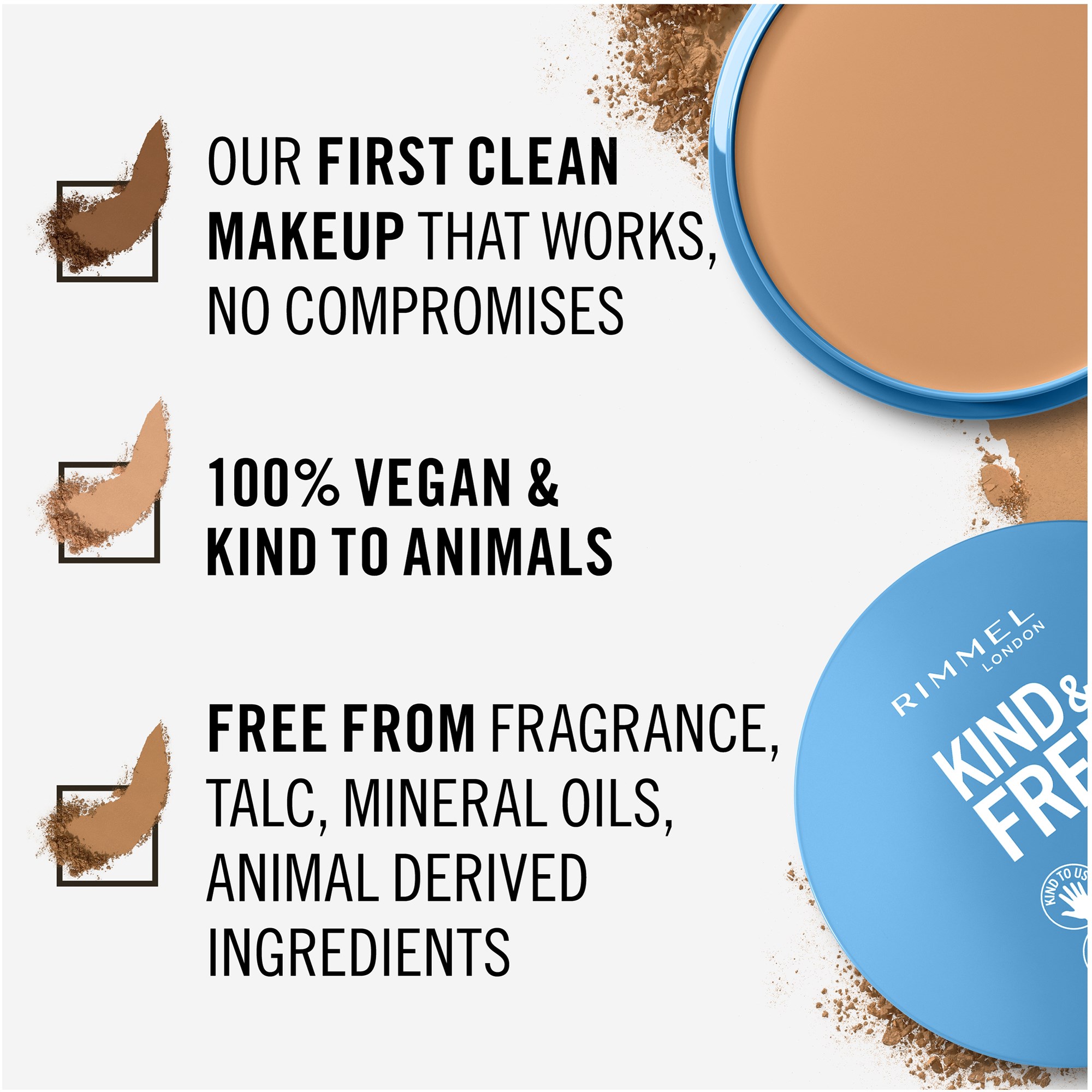 Rimmel Kind & Free Pressed Powder 30 Medium (obrázok 6)