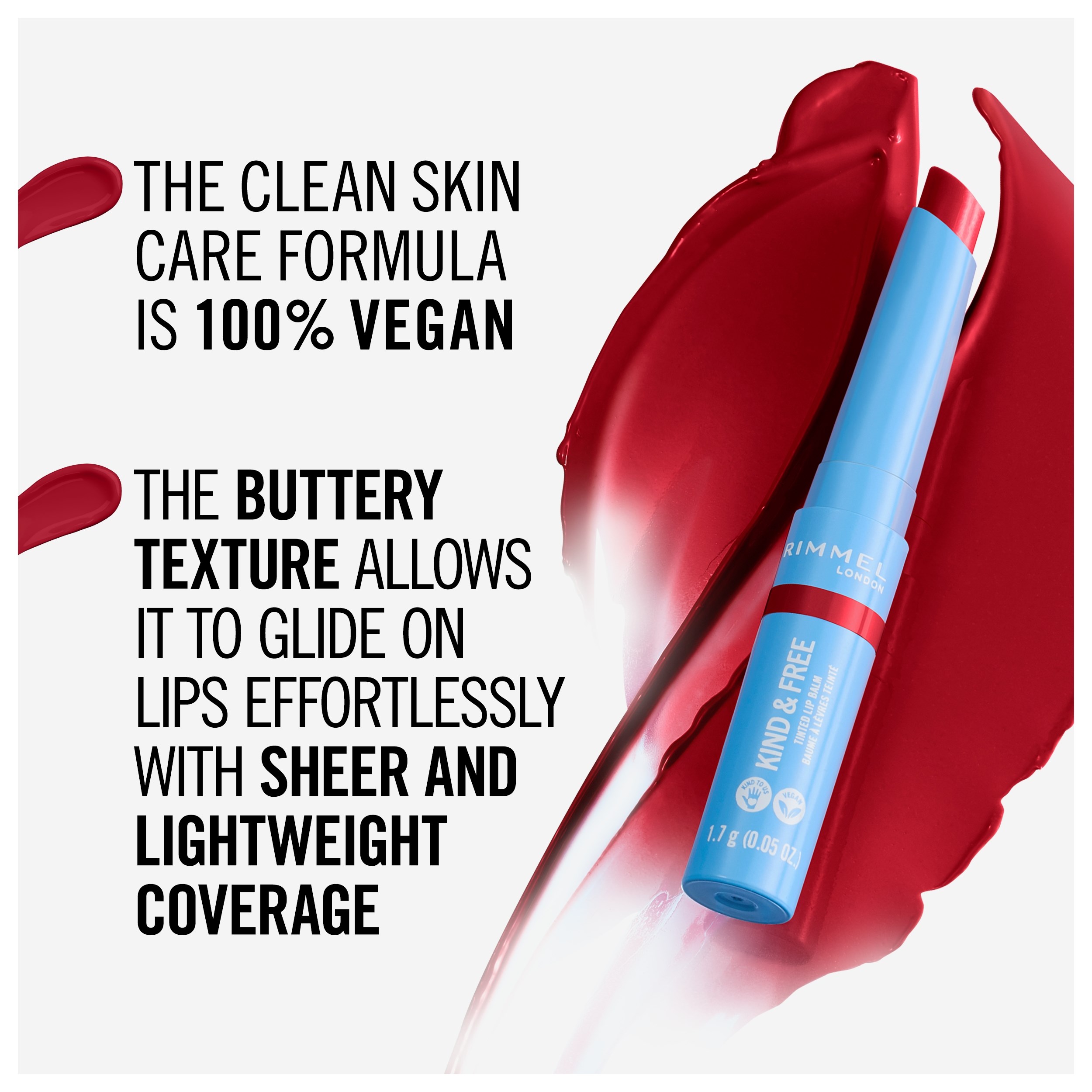 Rimmel Kind & Free Tinted Lip Balm 005 Cherry Red (obrázok 6)