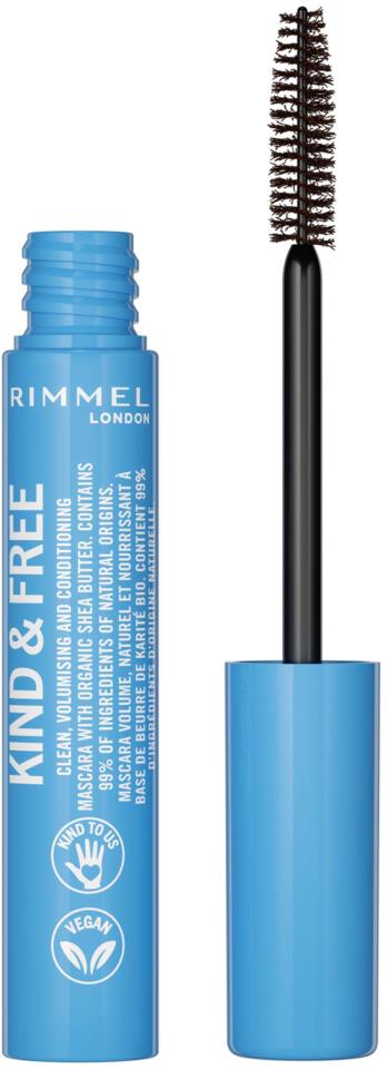Rimmel London Rimmel Kind & Free Cosmetics Volume Mascara Brown Black 002