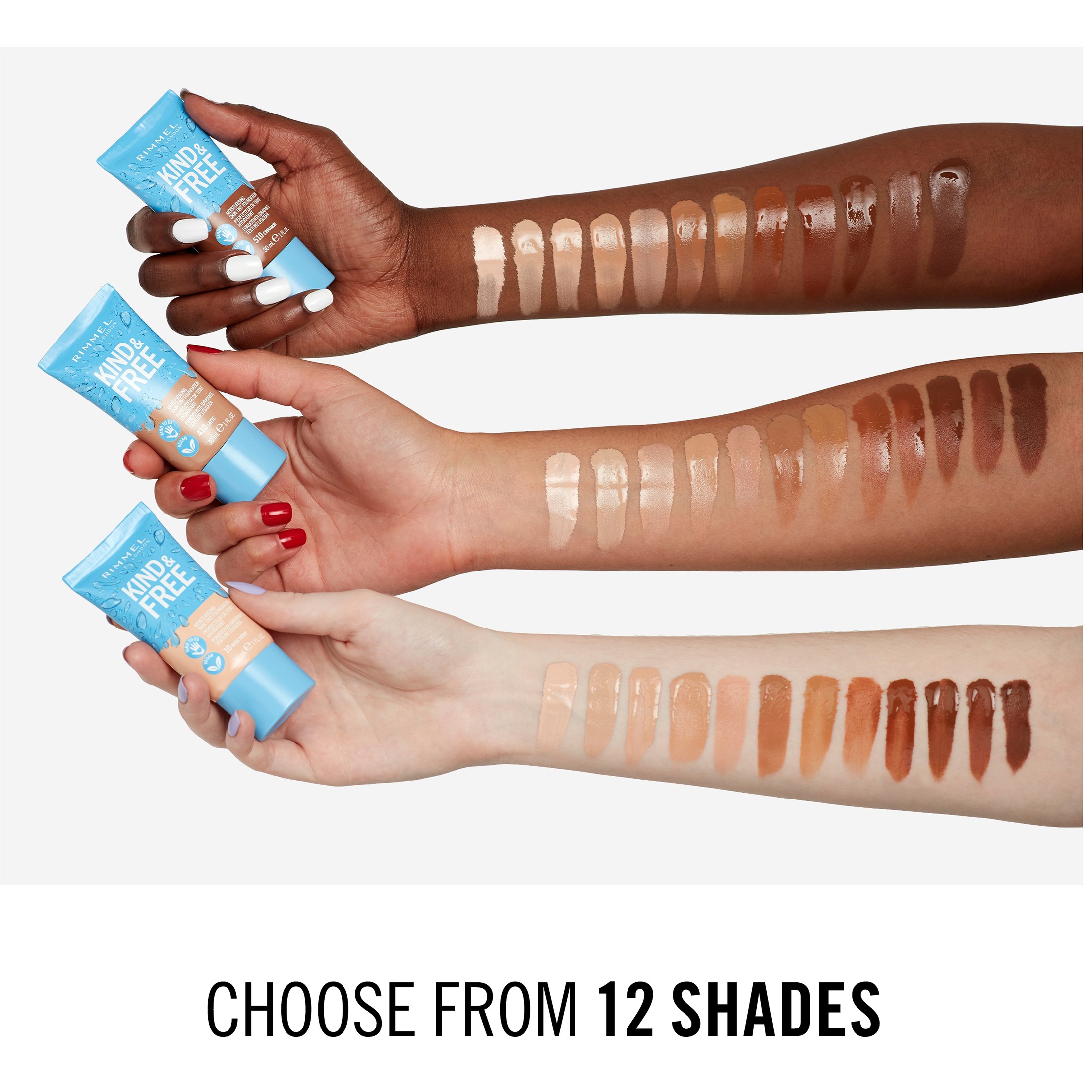Rimmel Kind & Free Skin Tint Foundation Rose Ivory 010 (obrázok 6)