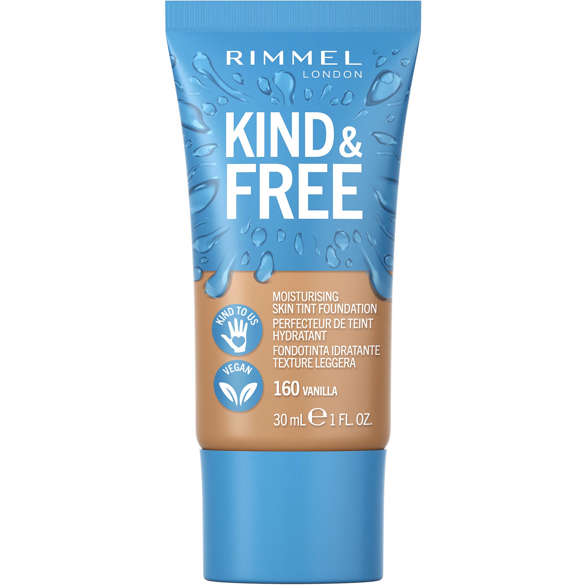 Rimmel Kind & Free Skin Tint Foundation Vanilla 160