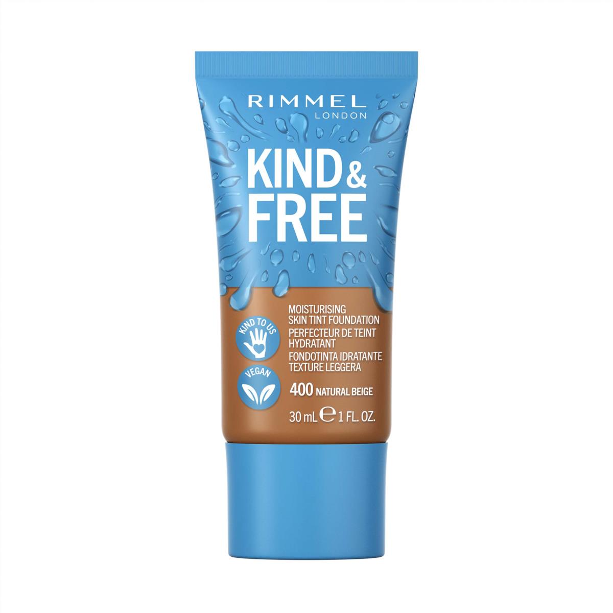 Rimmel Kind & Free Skin Tint Moisturizing Foundation Natural Beige 400