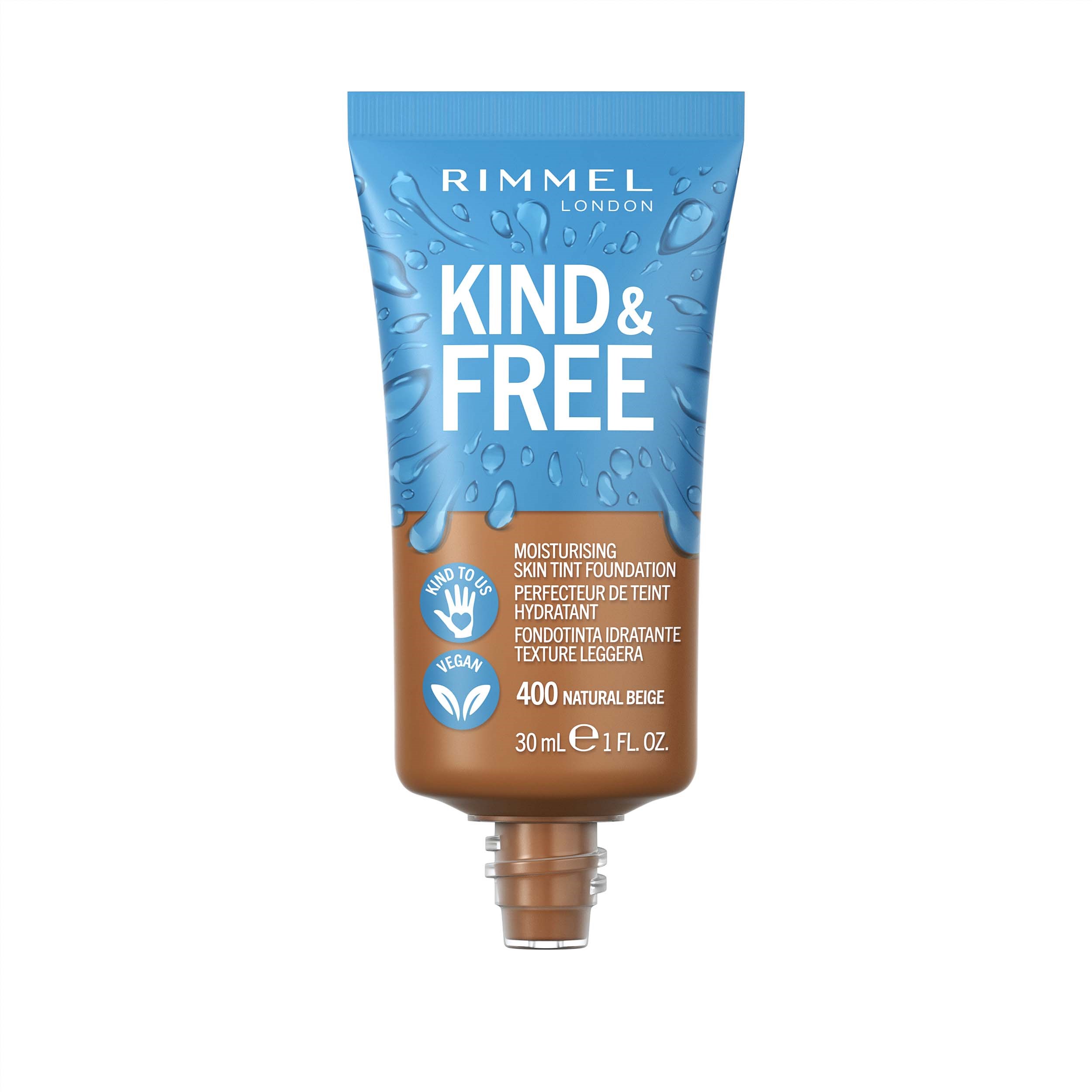 Alternativ bild 1 för Rimmel Kind & Free Liquid Foundation Natural Beige 400