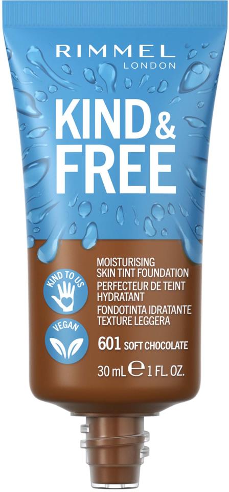 RIMMEL Kind&Free skin tint 601 Soft chocolate