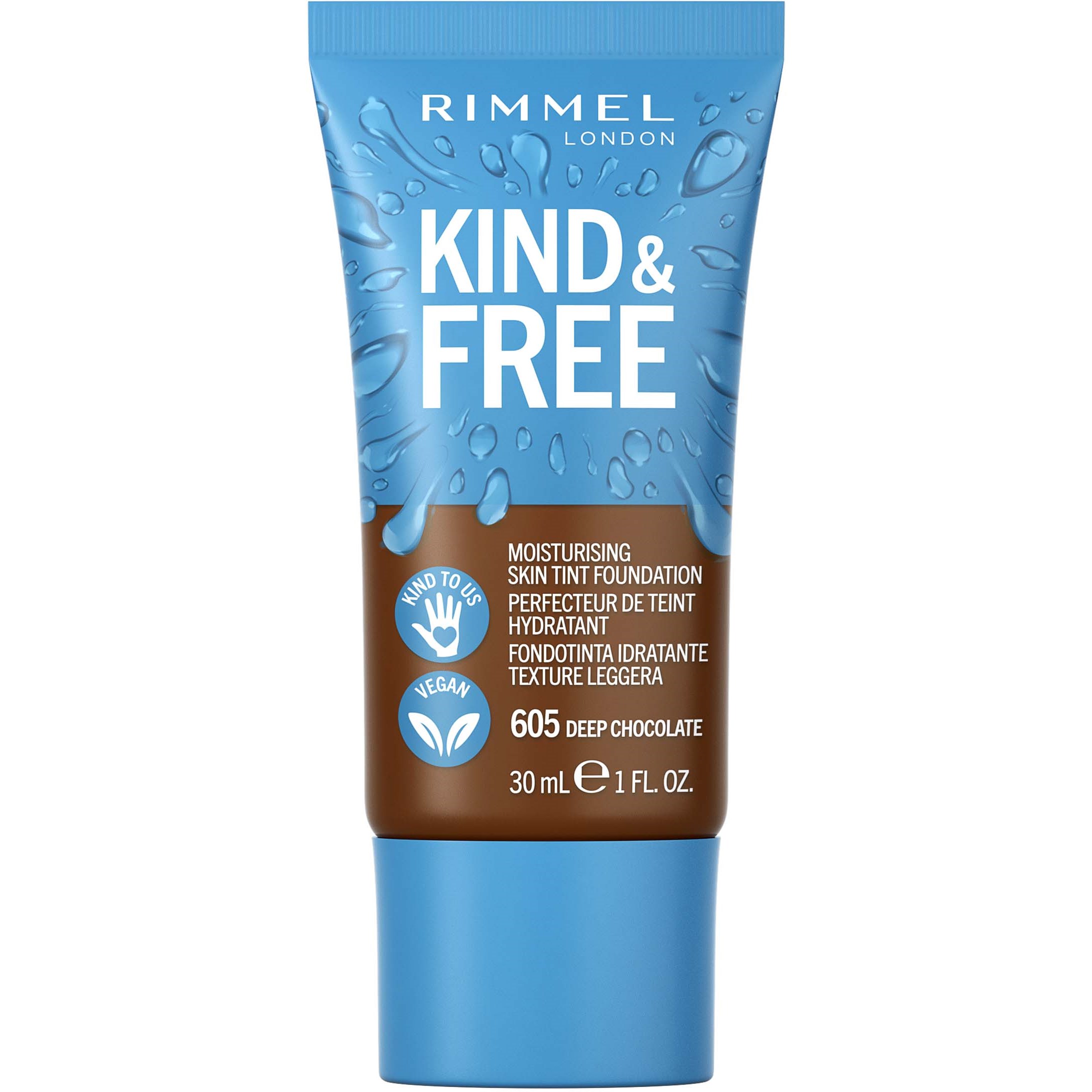 Zdjęcia - Podkład i baza pod makijaż Rimmel Kind & Free Kind&Free skin tint - podkład do twarzy 605 De 