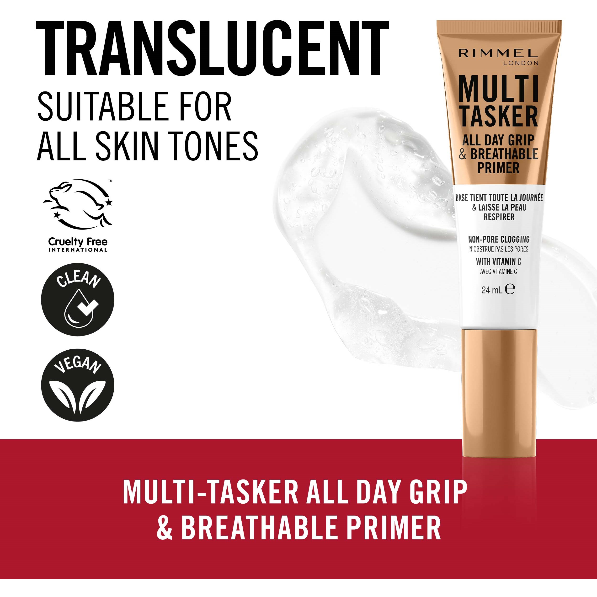 Alternativ bild 1 för Rimmel London Multi-Tasker All Day Grip & Breathable Clear Primer
