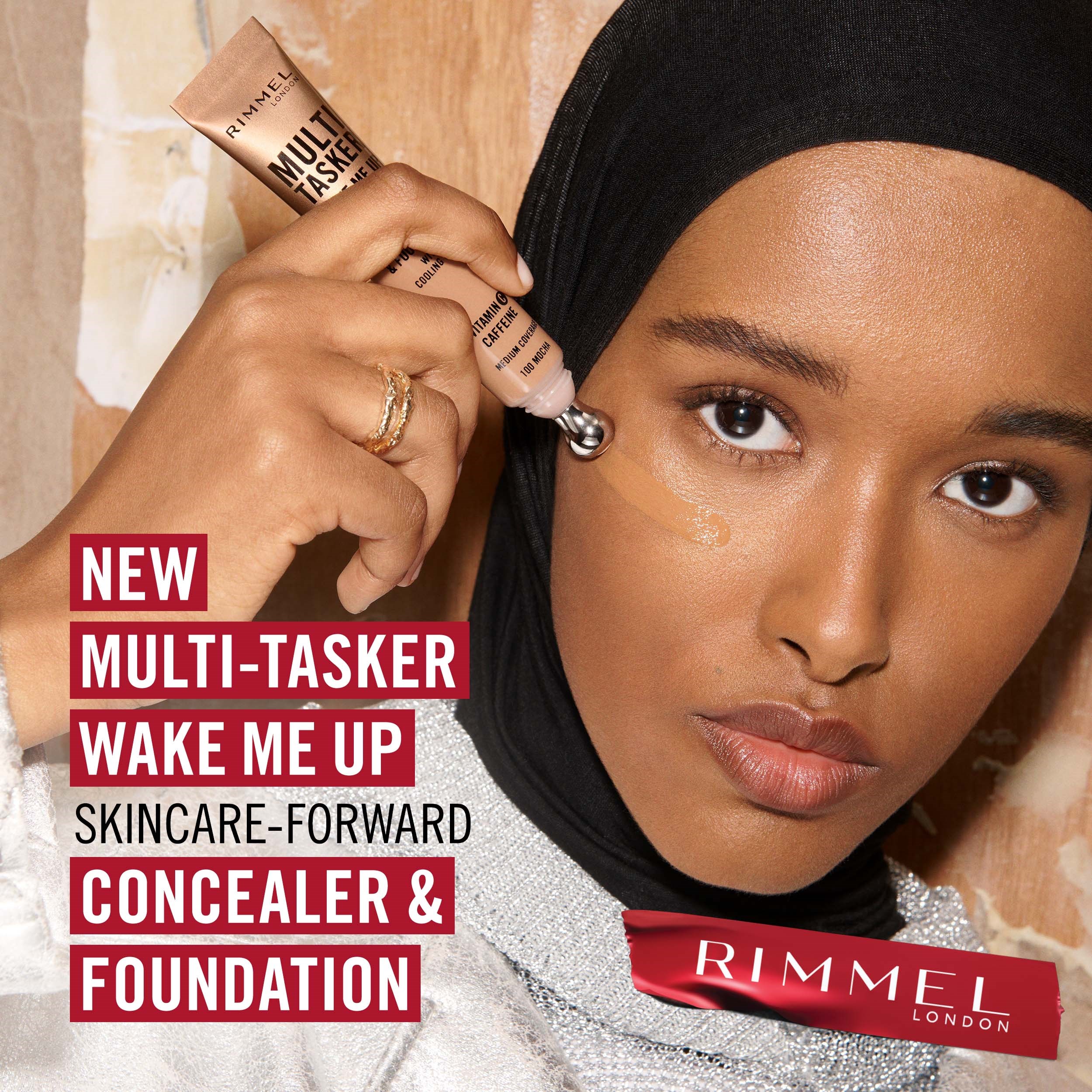 Rimmel Multi Tasker Wake Me Up Concealer & Foundation Sand 50 (obrázok 8)