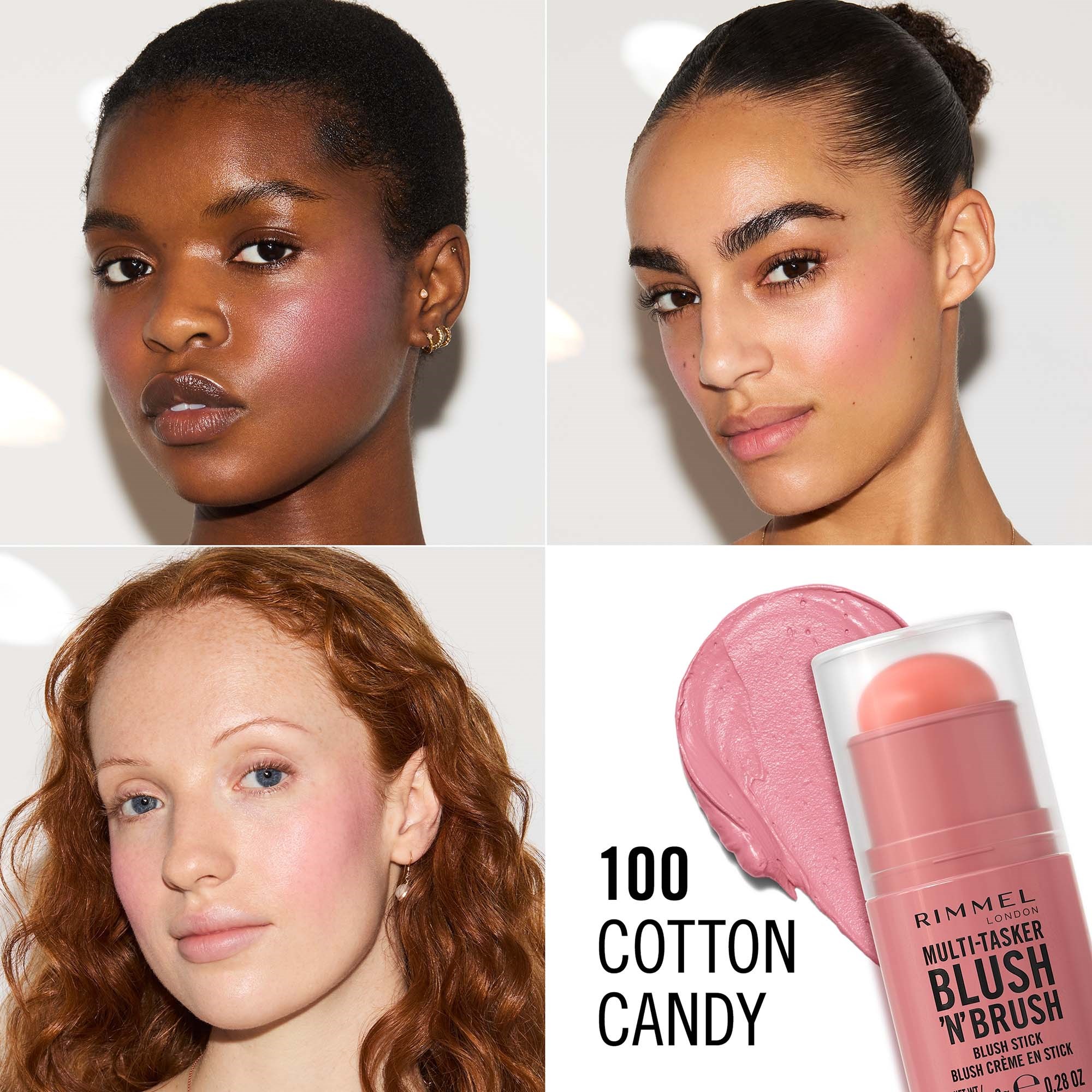 Rimmel Multitasker On The Go Blush Stick 100 Cotton Candy (obrázok 5)