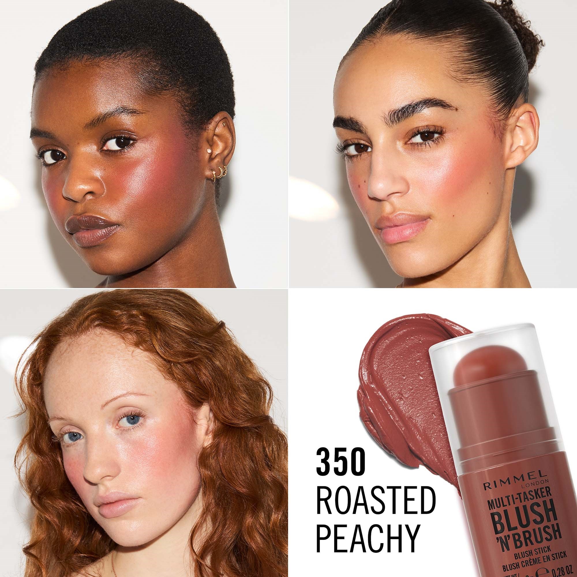 Rimmel Multitasker On The Go Blush Stick 350 Roasted Peach (obrázok 5)