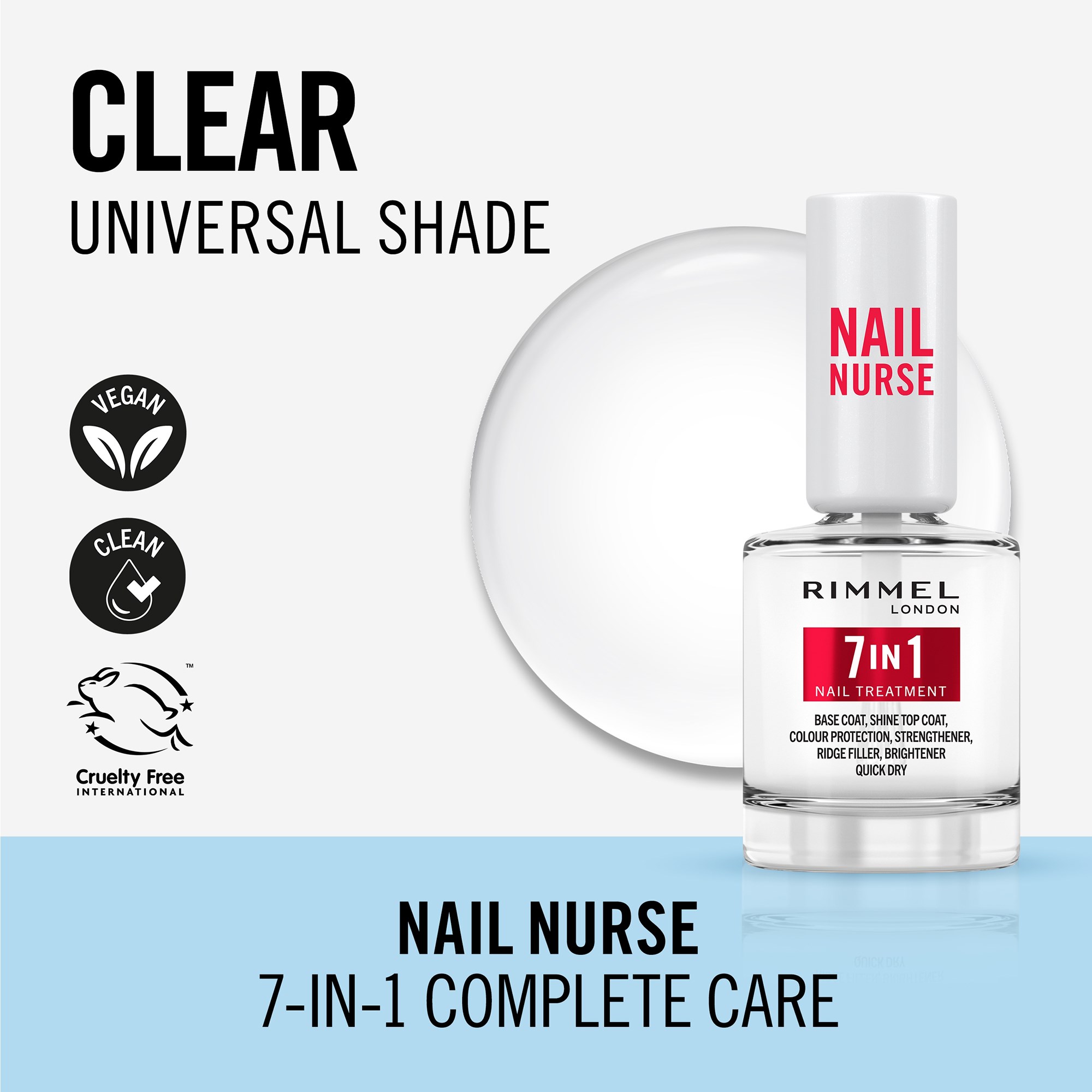 Alternativ bild 1 för Rimmel Nail Care Nail Nurse 7-in-1 12 ml