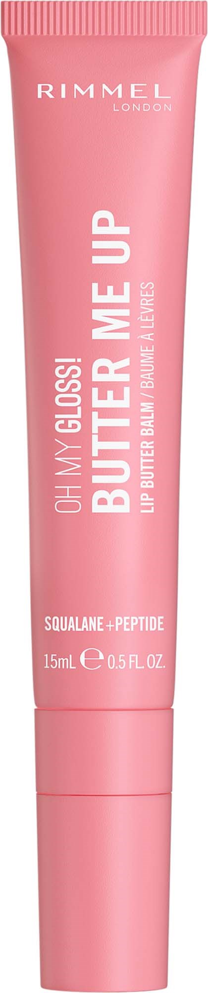 Roze tube met Rimmel lippenbalsem genaamd Oh My Gloss Butter Me Up.