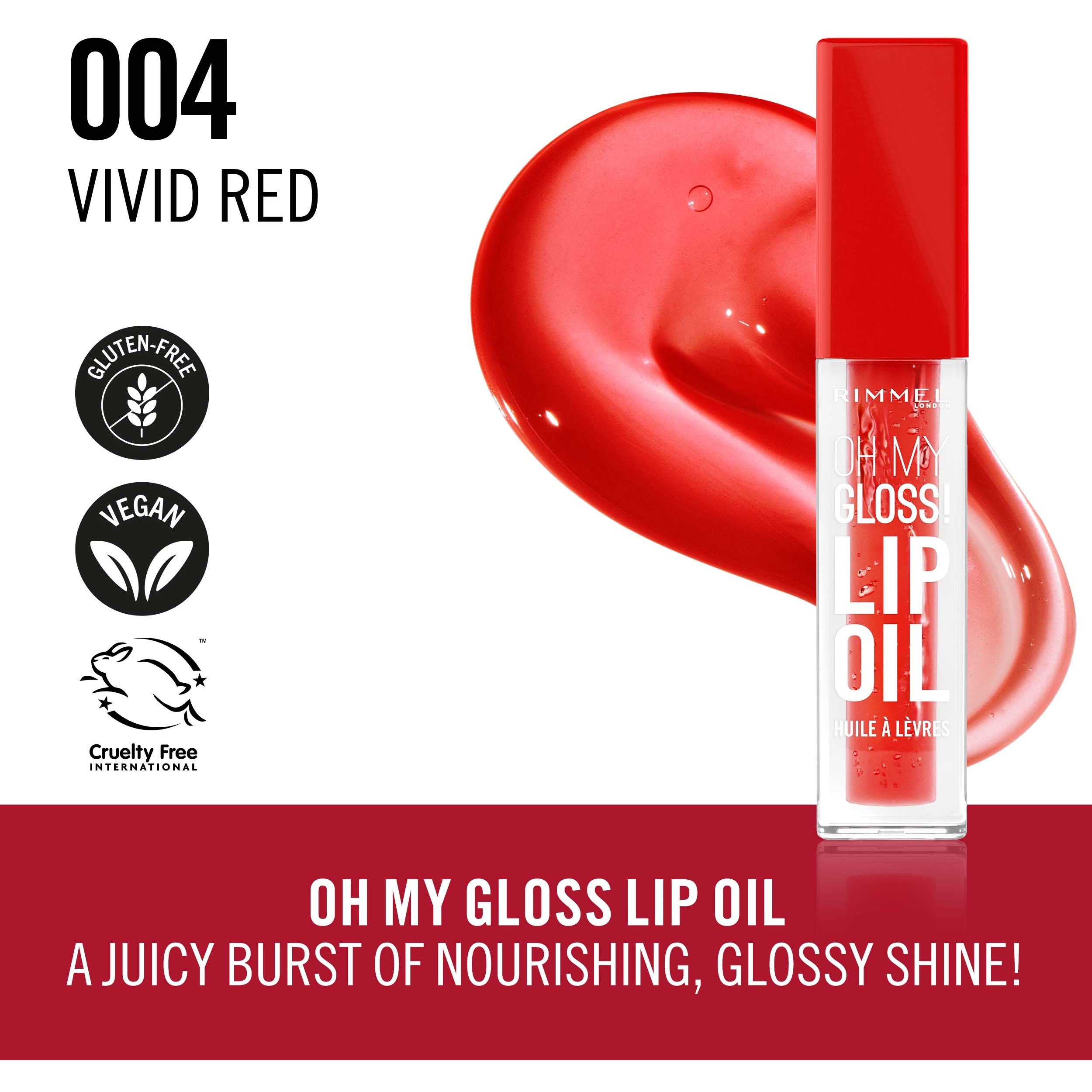 Alternativ bild 1 för Rimmel London Oh My Gloss Lip Oil 004 6 ml