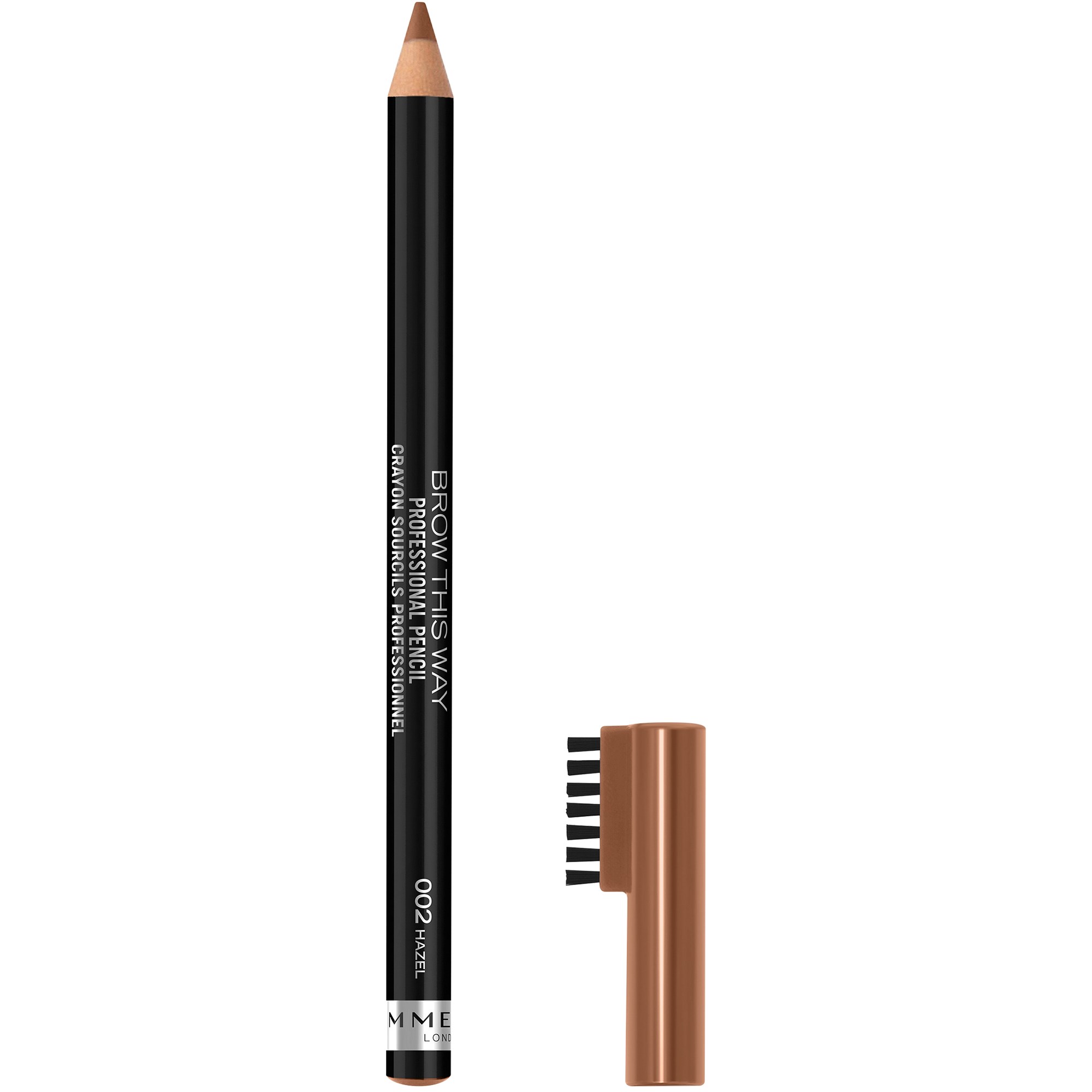 Rimmel Brow This Way Professional Eyebrow Pencil Hazel 002 billede