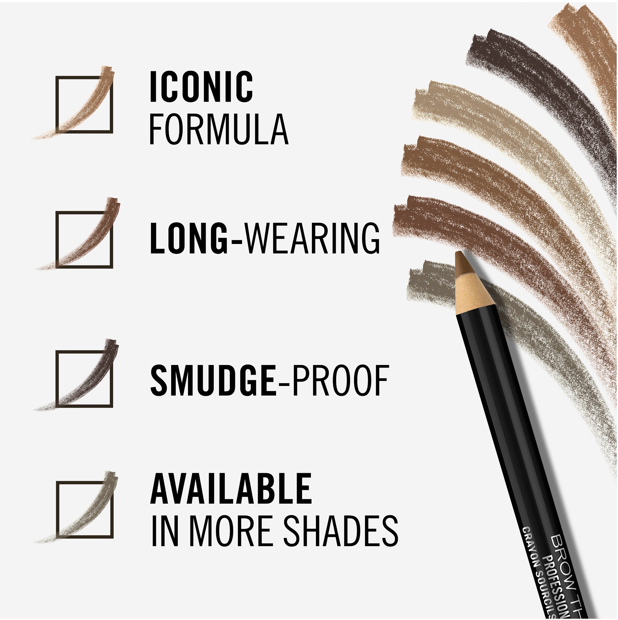 Black brown eyebrow deals pencil