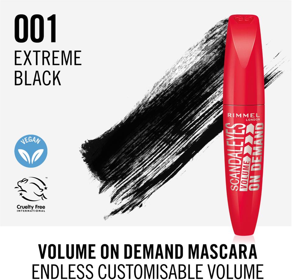 Rimmel Scandal Eyes Volume On Demand Mascara 001 Black
