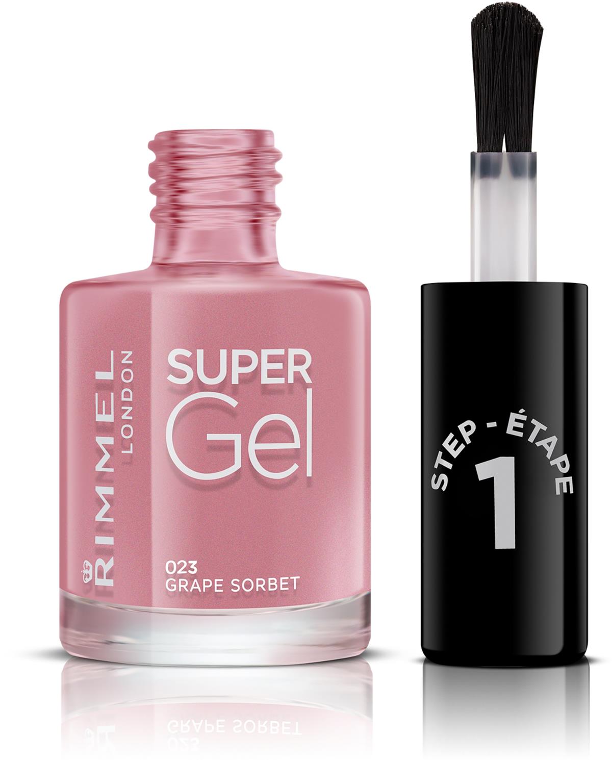Rimmel Super Gel Nail Polish 023 Grape Sorbet