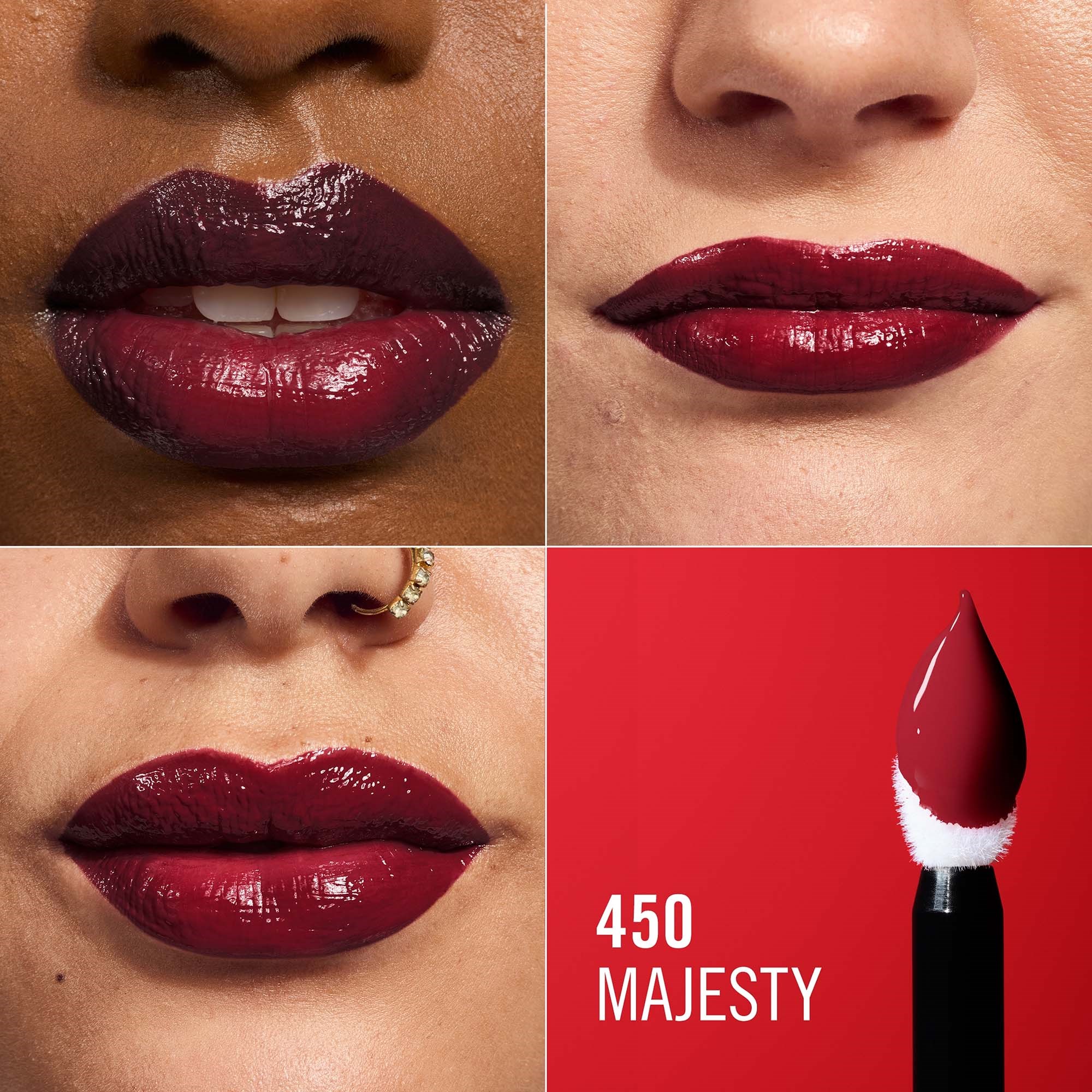 Rimmel Thrill Seeker Lip Latex Liquid Lipstick 450 Majesty (obrázok 5)