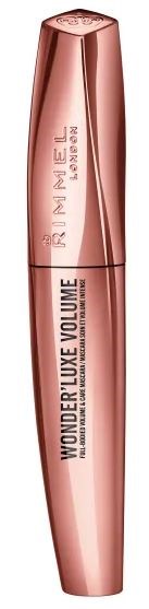 Ett rosa mascarahölje med texten "Wonderluxe Volume".