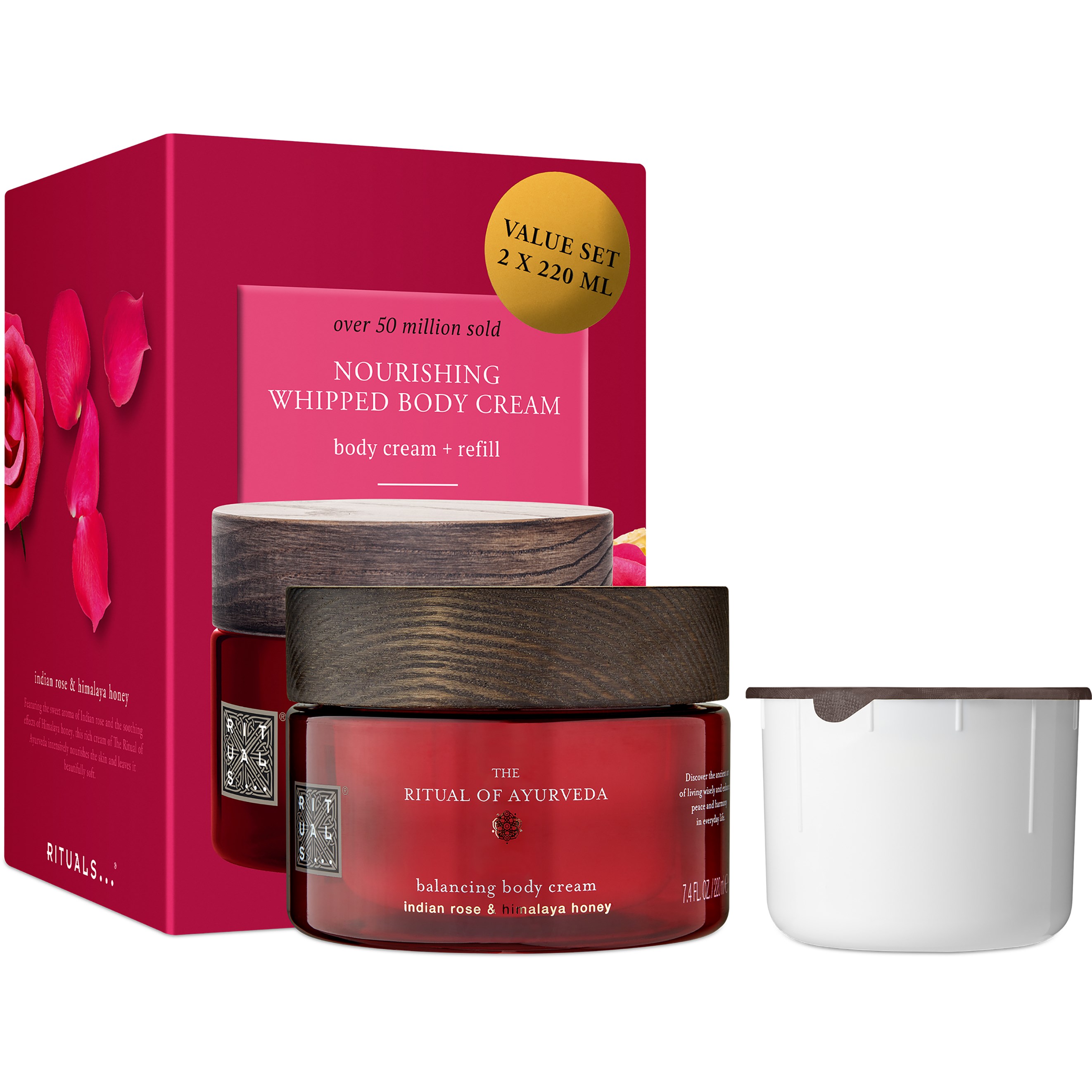 Rituals The Ritual of Ayurveda Body Cream + Refill Pack 2×220 g