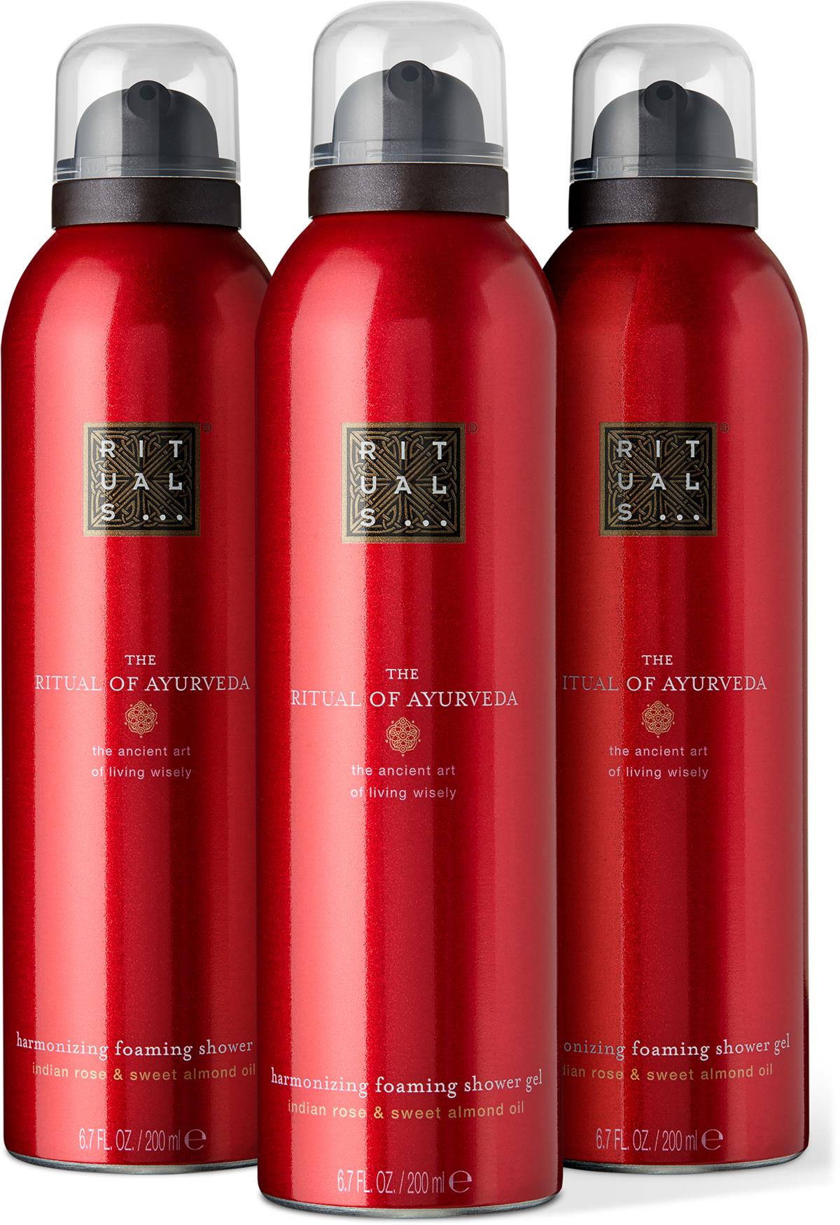 Rituals Rood Rituals The Ritual of Ayurveda Shower Foam Value Pack 3x200 ml | lyko.com