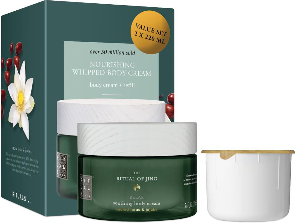 Rituals Jing Body Cream + Refill Pack 2x220 g