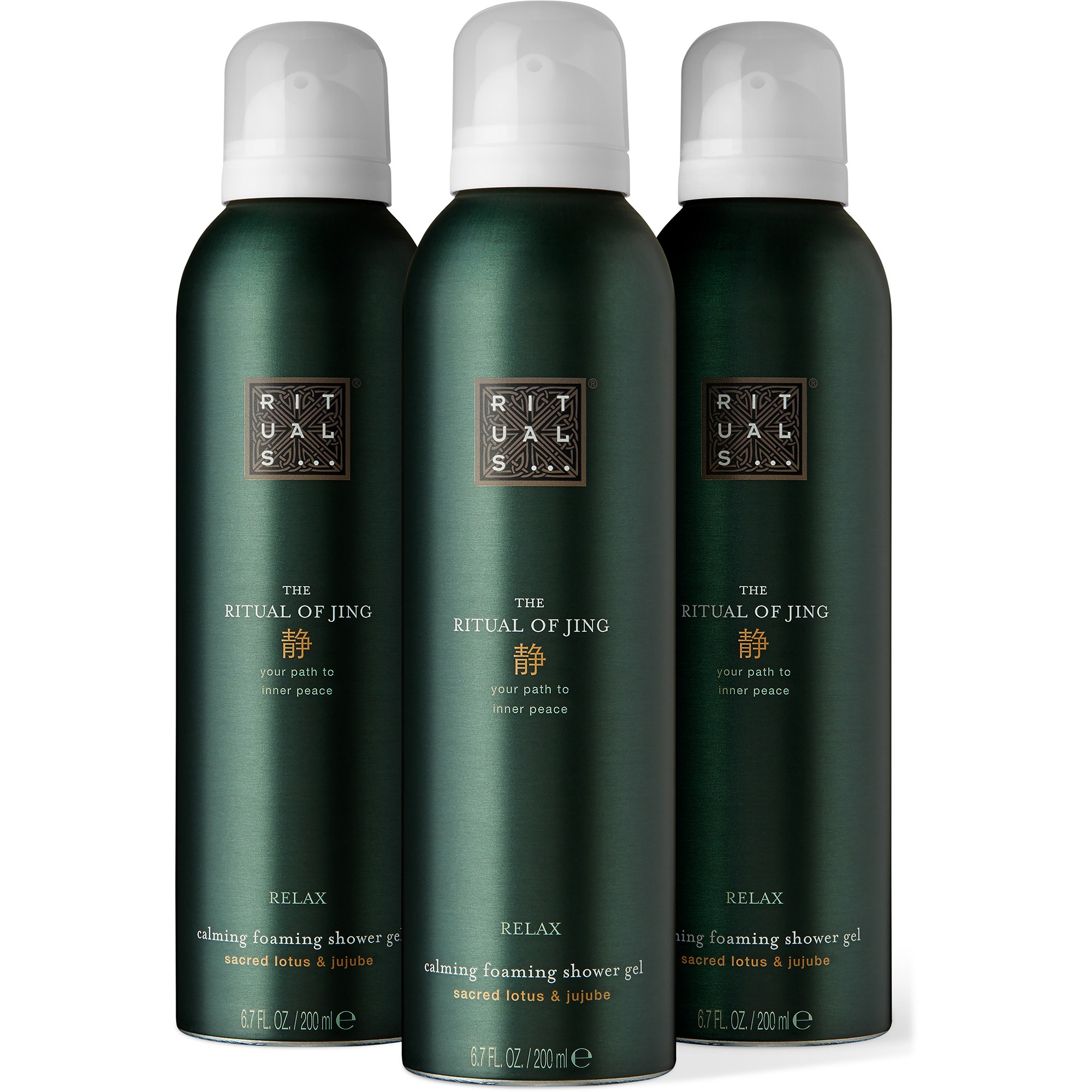 Rituals The Ritual of Jing Shower Foam Value Pack 3×200 ml