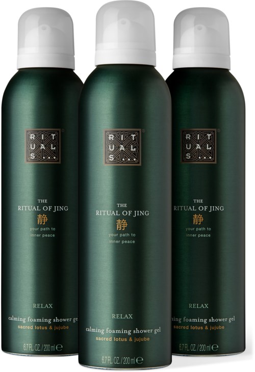Green Rituals Spray Rituals The Ritual of Jing Shower Foam Value Pack 3x200 ml | lyko.com