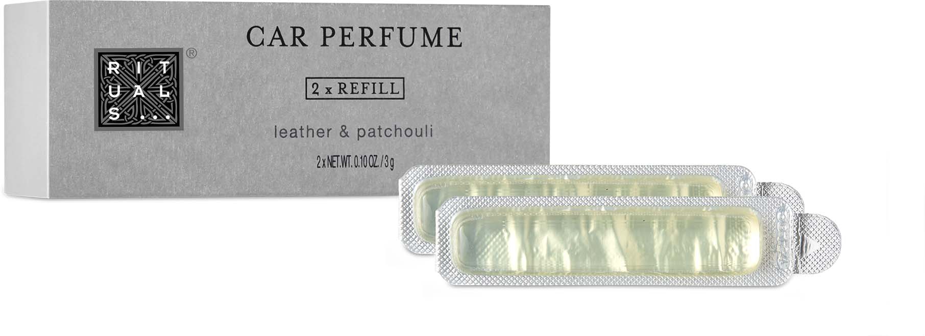 Rituals Car Perfume - Holder & 2 x 3g Refill - Leather & Patchouli -  Autoparfüm