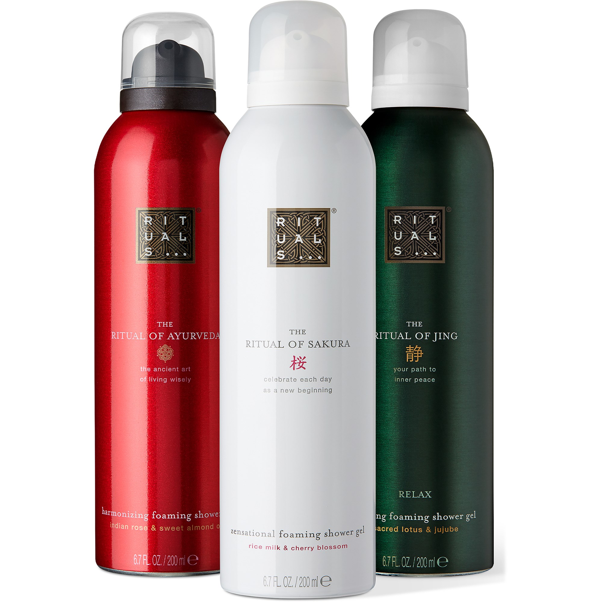 Rituals Mix Shower Foam Value Pack 3×200 ml