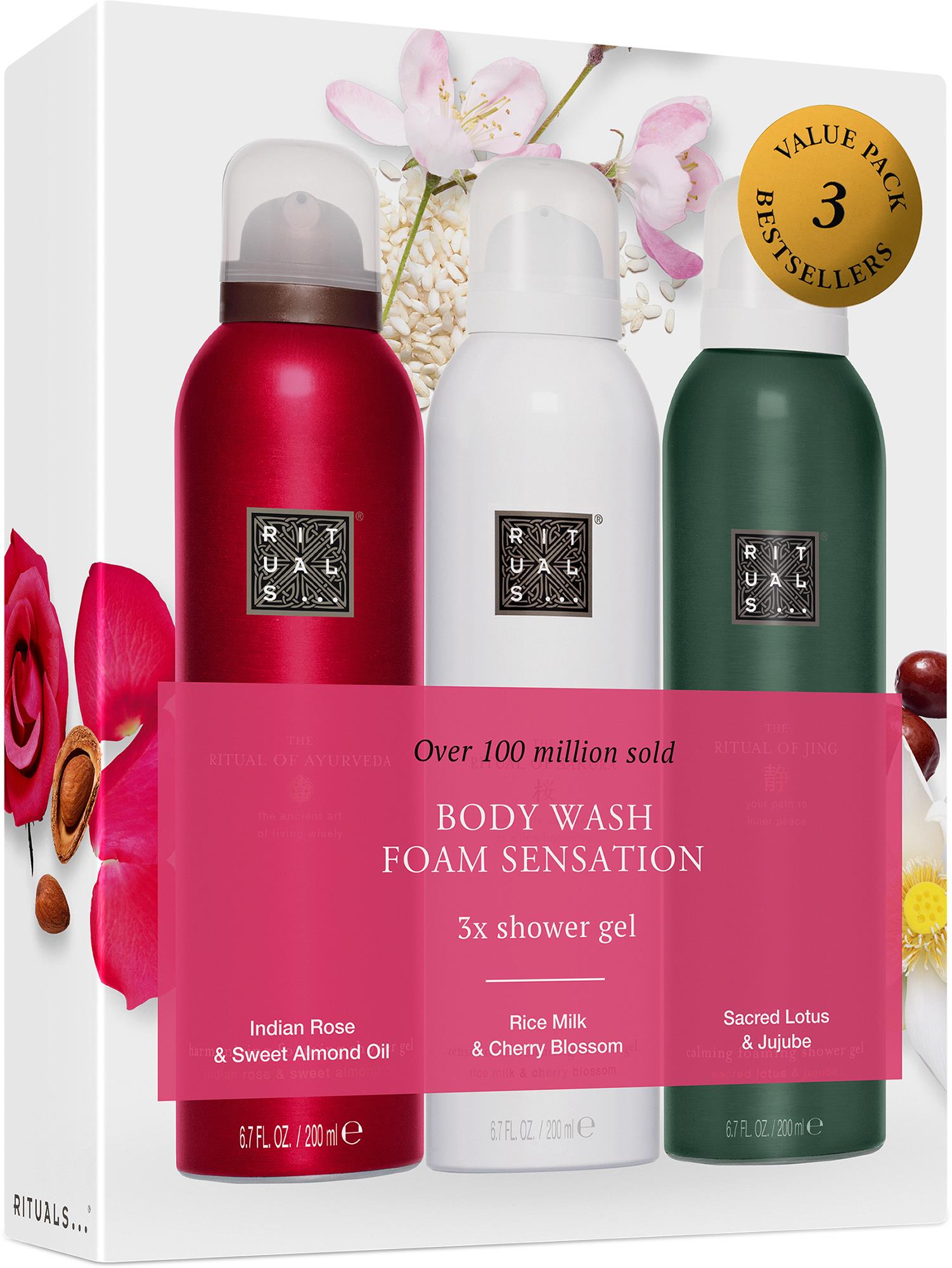 Pack Rituals Rituals Mix Shower Foam Value Pack 3x200 ml | lyko.com