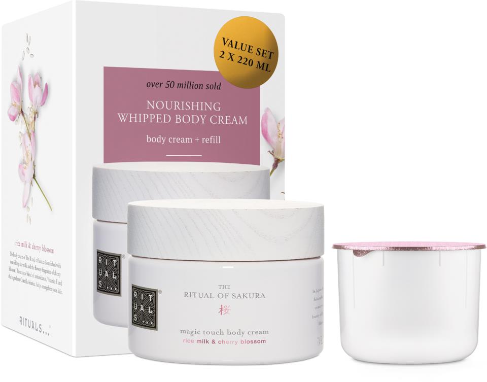 Rituals Sakura Body Cream + Refill Pack 2x220 g