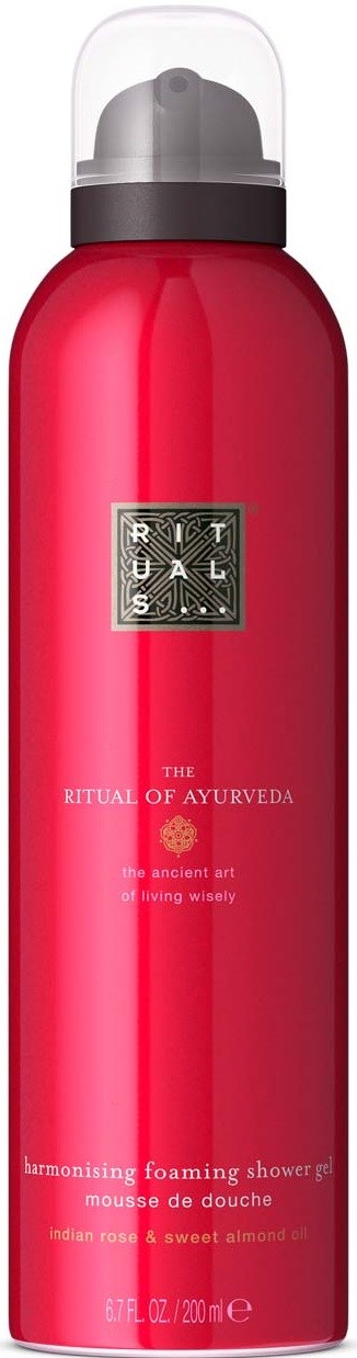 Rituals Rituals The Ritual of Ayurveda Foaming Shower Gel - Söt & Nötig - Sötmandelolja & Indisk Ros 200 ml