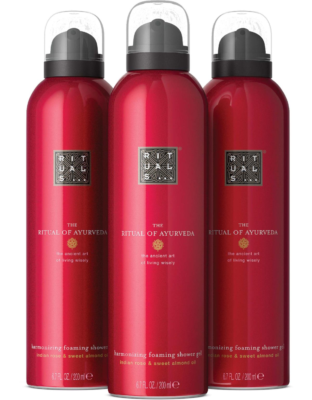 Rituals The Ritual of Ayurveda Foaming Shower Gel Trio | lyko.com