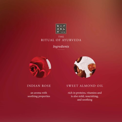 Rituals The Ritual of Ayurveda Home Fragrance Scented Candle – Söt & Nötig – Sötmandelolja & Indisk Ros 290 g