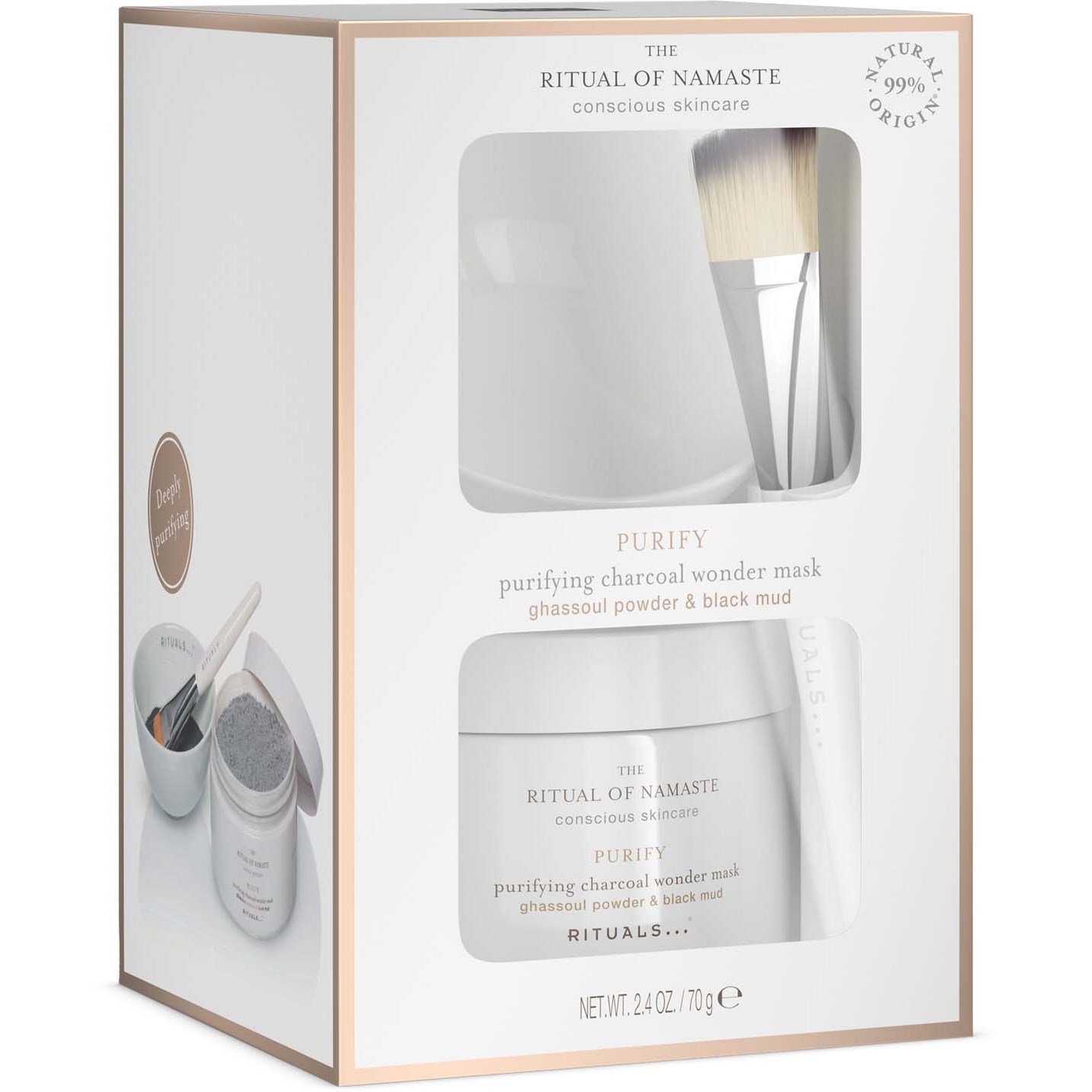 Rituals The Ritual of Namaste Purifying Charcoal Wonder Mask 70 g (obrázok 3)