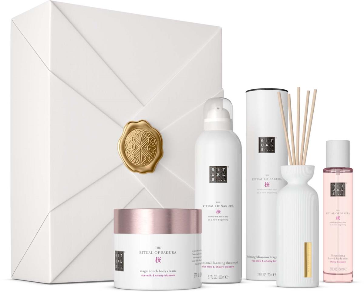 RITUALS Gift Set For Women from The Ritual of Sakura - Foaming Shower Gel,  Body Scrub & Body Cream - With Rice Milk & Cherry Blossom - Trial Set :  : Beauty