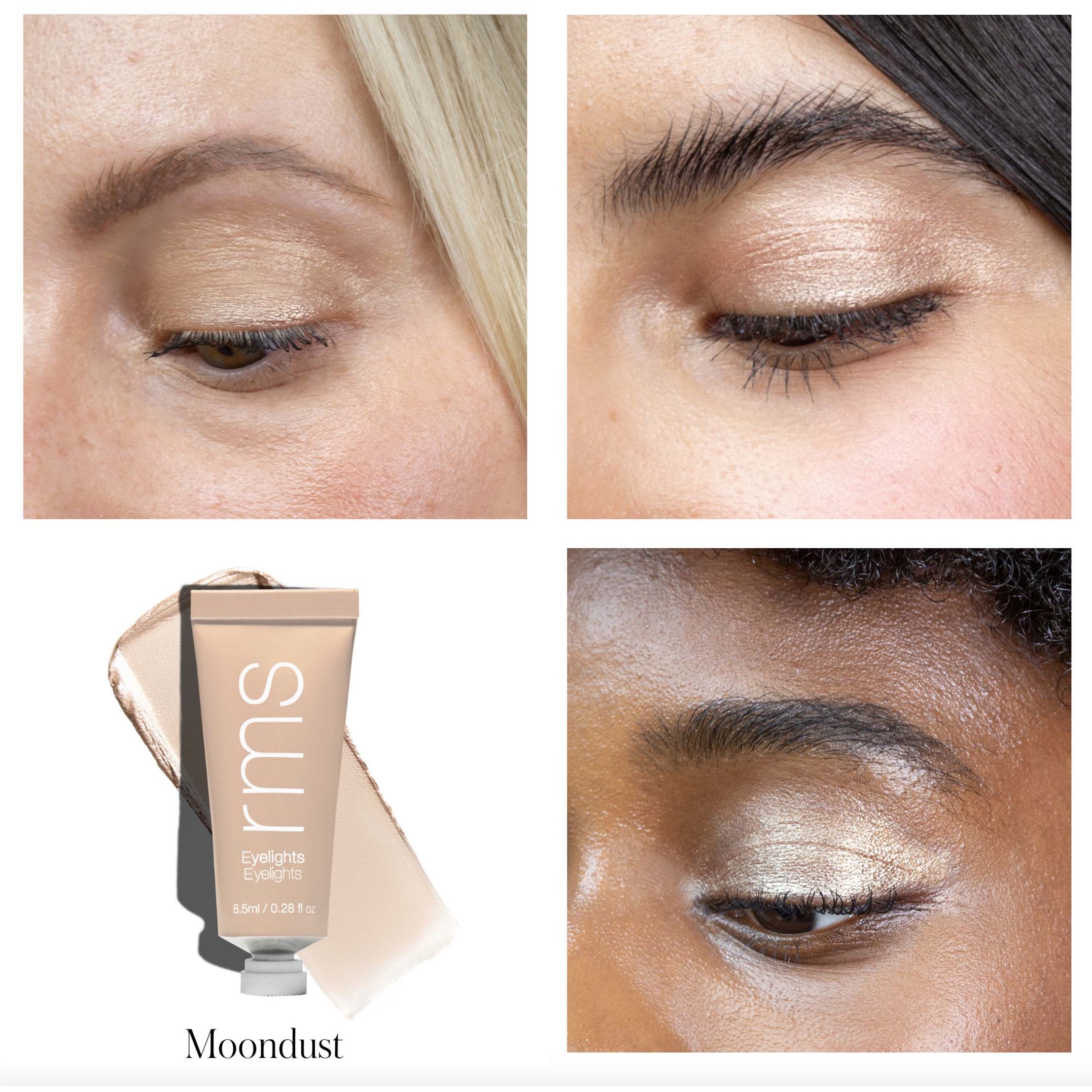 RMS Beauty Eyelights Cream Eyeshadow Moondust (obrázok 3)