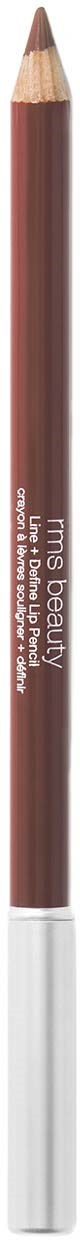 A brown eyebrow pencil with a white cap, labeled 'm·a·c' and ' eyebrow precise.'