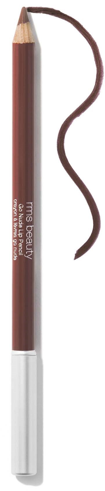 A brown eyebrow pencil with a curved smudge stick next to it.