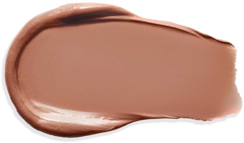 Cream or foundation swatch in beige color on white background.