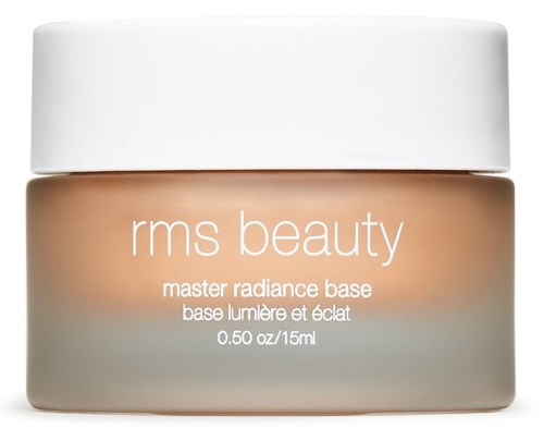 Container of RMS Beauty master radiance base makeup primer in a small jar.
