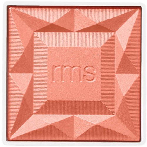 A pink makeup product with geometric patterns and the letters "ms" in the center.