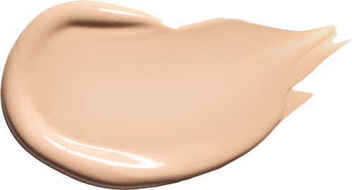 A beige liquid spread with a smooth, creamy texture on a white background.