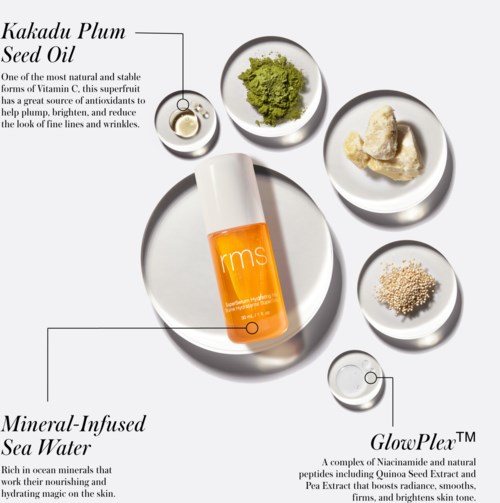Мист-сыворотка для лица RMS Beauty SuperSerum Hydrating Mist, увлажнение и сияние, 10 мл — фото 4