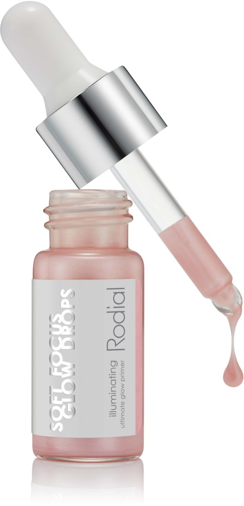 Een klein roze flesje met druppelaar, gelabeld 'Self & Peptide Rodial,' voor huidverzorging of schoonheid.