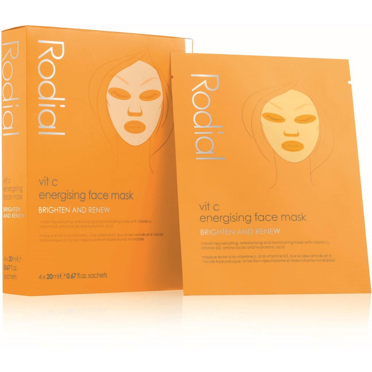 Läs mer om Rodial Vitamin C Energising Sheet Mask 4 st
