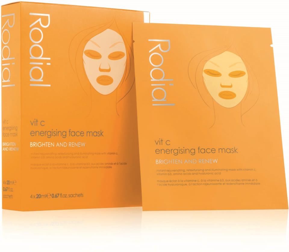 Rodial Vitamin C Energising Sheet Mask 4 pcs