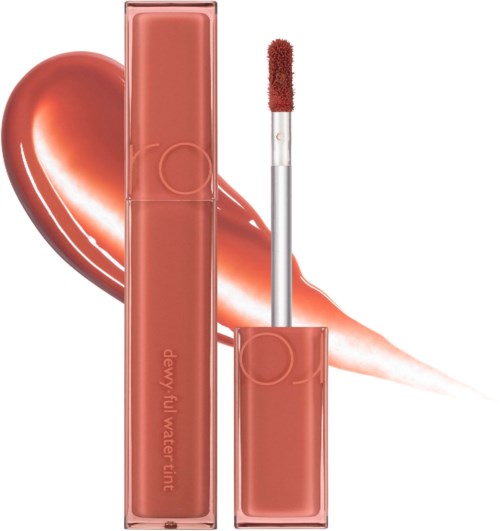 Lippenbalsem tube met applicator, voor een glanzend hart, roze-nude tint.