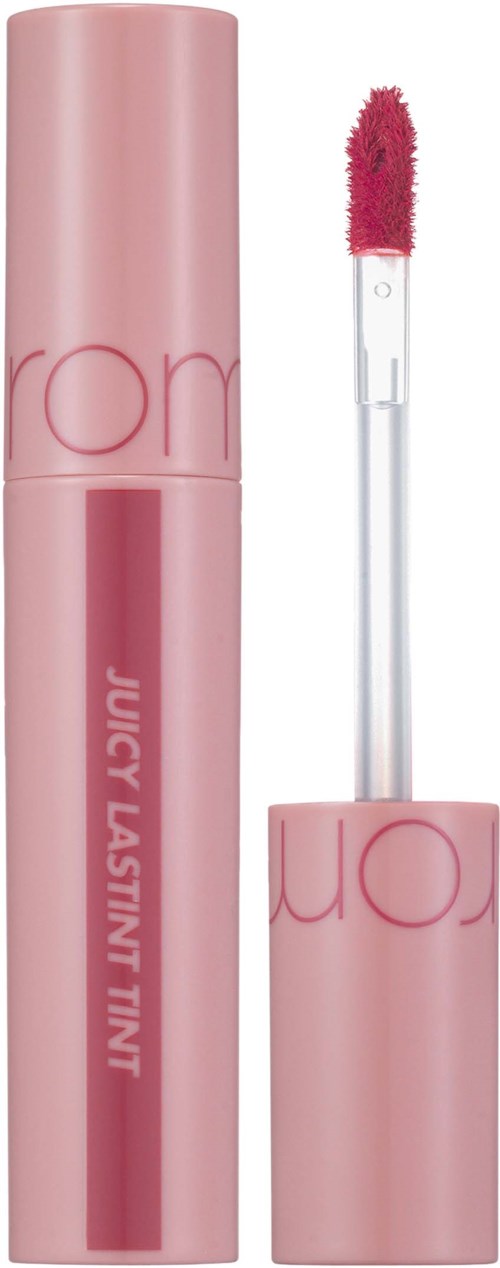 Pink tube with a wand that has a pink, fuzzy tip for applying lip gloss or tint.