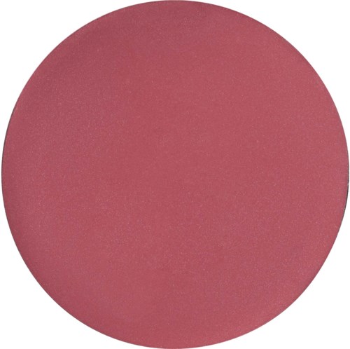 A large, smooth, pink circle with a matte texture.